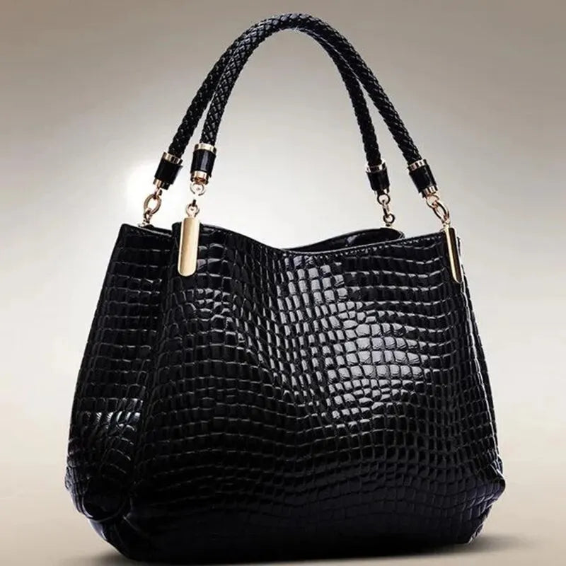 Women's Bag Large Capacity Tote Daily Commute Women's Shoulder Bag Crocodile Print Bright Face Handbag Shopping Classic Totes, Exclusive Deals Women's Bag Large Capacity Tote Daily Commute Women's Shoulder Bag Crocodile Print Bright Face Handbag Shopping Classic Totes, Exclusive Deals