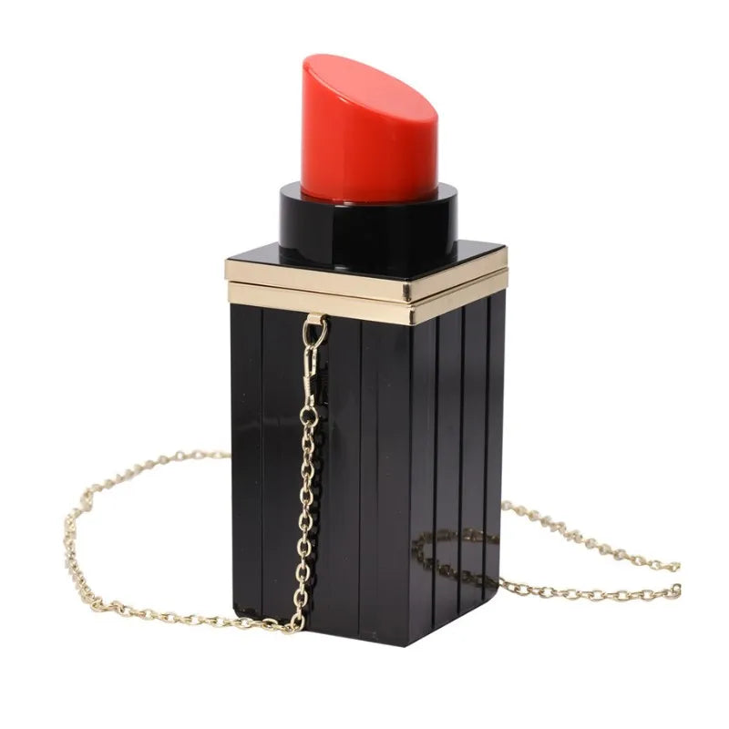 Women's Dinner Travel Lipstick Design Chain Acrylic Shoulder Bag Designer Bags At Low Prices Women's Dinner Travel Lipstick Design Chain Acrylic Shoulder Bag Designer Bags At Low Prices