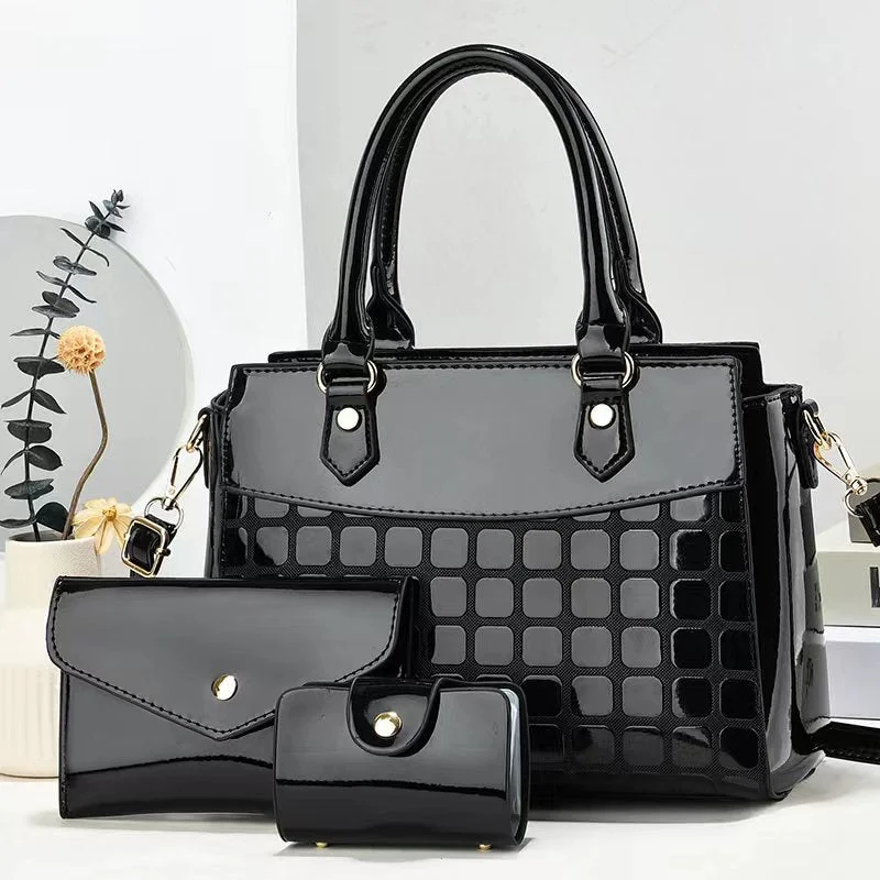 Fashion Patent Leather Embossed Large Capacity Shoulder Messenger Bag Upgrade Your Look With Our Exclusive Bag Deals Fashion Patent Leather Embossed Large Capacity Shoulder Messenger Bag Upgrade Your Look With Our Exclusive Bag Deals