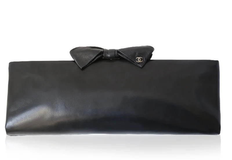 Black Bow Clutch Everyday Bags, Budget-Friendly
