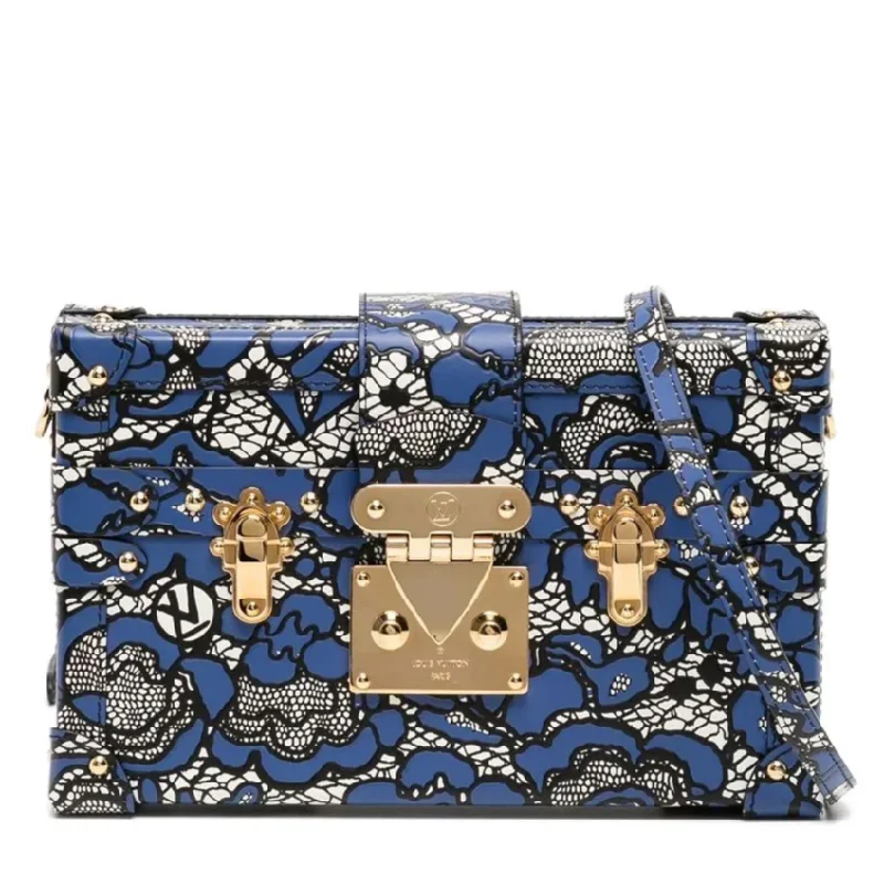 Blue Lace Floral Petite Malle Bag The Perfect Bag Sale For A Seasonal Refresh