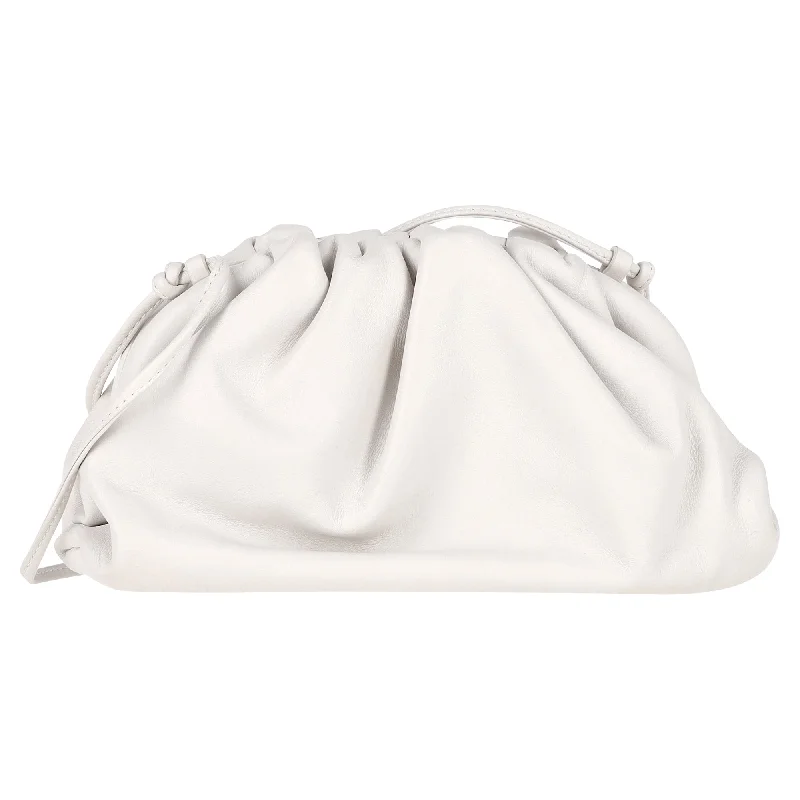 Bottega Veneta Mini Pouch in White Calfskin Leather Premium Handbags With A Touch Of Elegance Bottega Veneta Mini Pouch in White Calfskin Leather Premium Handbags With A Touch Of Elegance
