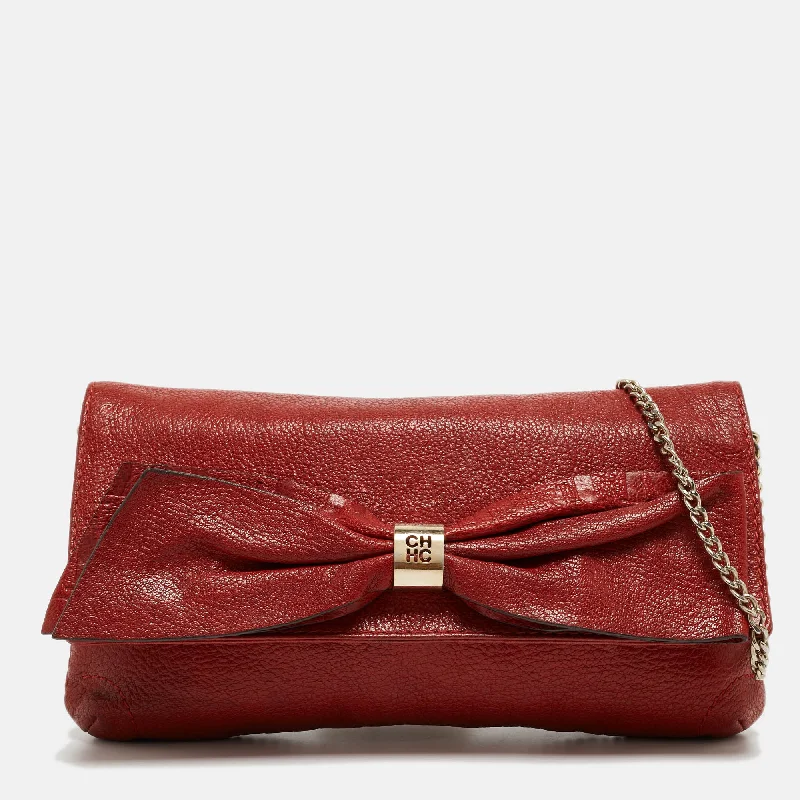 Ch Carolina Herrera Monogram Leather Bow Chain Clutch Best-Selling Bags Now At Exclusive Promotional Prices Ch Carolina Herrera Monogram Leather Bow Chain Clutch Best-Selling Bags Now At Exclusive Promotional Prices