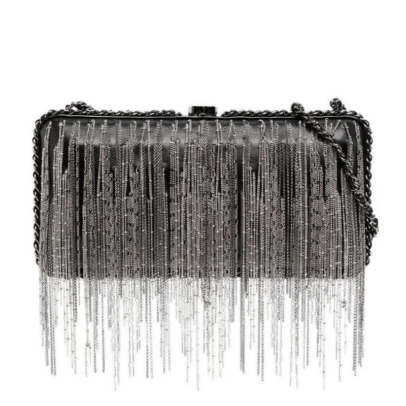 Chain Detail Clutch Bag