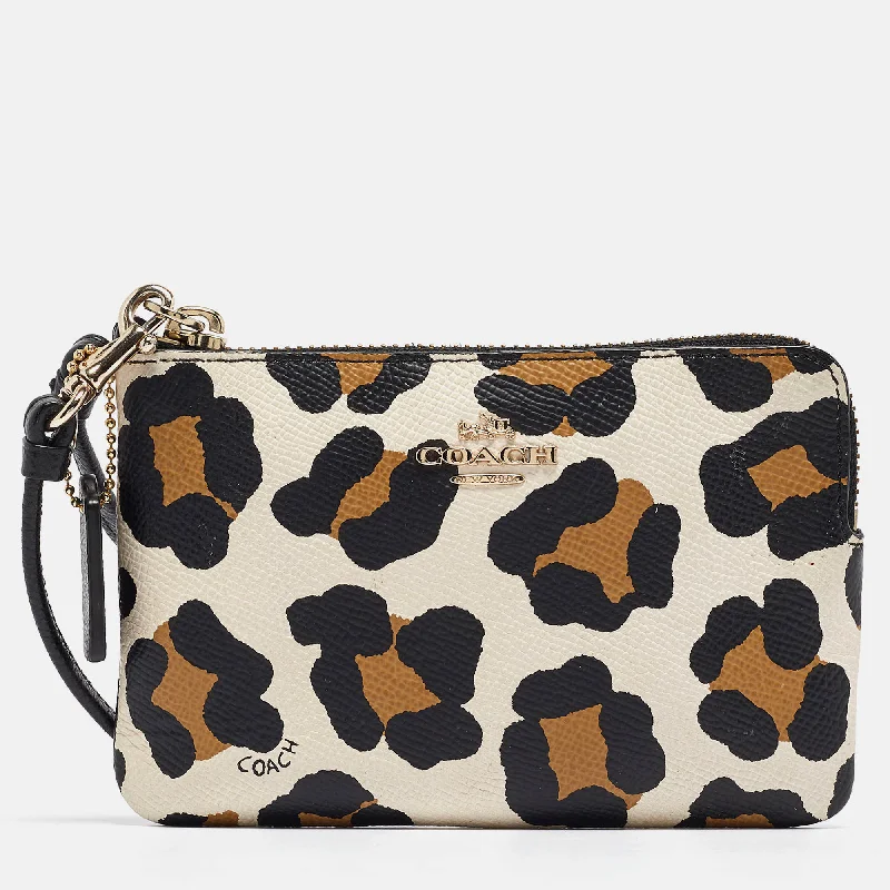 Coach Leopard Print Leather Zip Wristlet Pouch Limited-Stock Bag Clearance – Grab Your Favorite Now Coach Leopard Print Leather Zip Wristlet Pouch Limited-Stock Bag Clearance – Grab Your Favorite Now