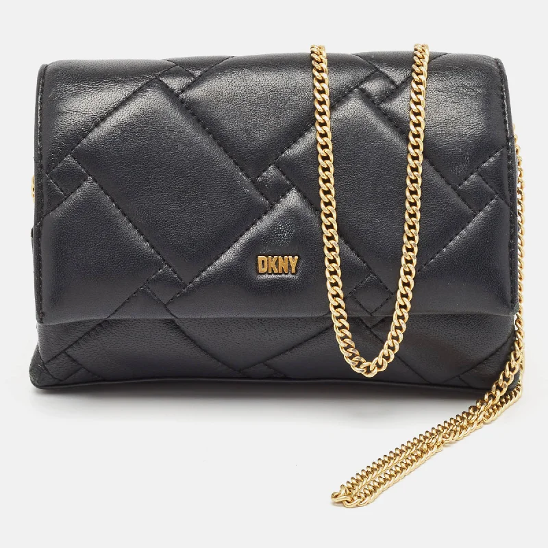Dkny Black Quilted Leather Willow Chain Clutch Exclusive Bag Deals – Perfect For Any Occasion Dkny Black Quilted Leather Willow Chain Clutch Exclusive Bag Deals – Perfect For Any Occasion
