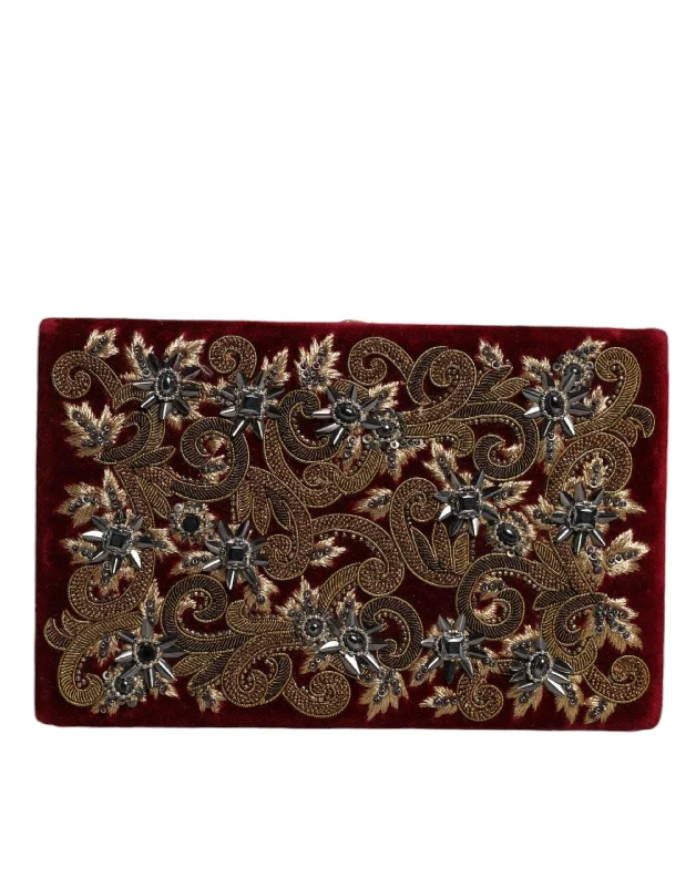 Dolce & Gabbana Velvet Frame Clutch Evening Party Purse Women's Bag Grab Stylish Bags Before They Sell Out Dolce & Gabbana Velvet Frame Clutch Evening Party Purse Women's Bag Grab Stylish Bags Before They Sell Out