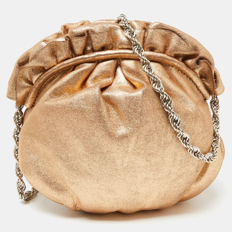 Elie Tahari Gold Leather Pleated Frame Crossbody Bag Premium Handbags At Budget-Friendly Prices Elie Tahari Gold Leather Pleated Frame Crossbody Bag Premium Handbags At Budget-Friendly Prices