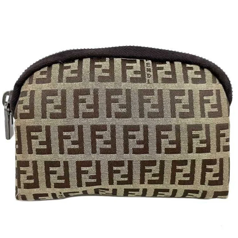 Fendi Zucchino  Canvas Clutch Bag (Pre-Owned)