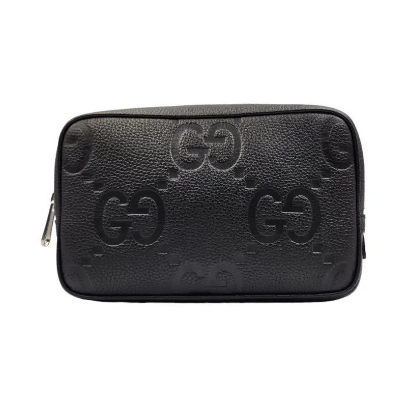 Gucci Gg Jumbo  Leather Clutch Bag (Pre-Owned)