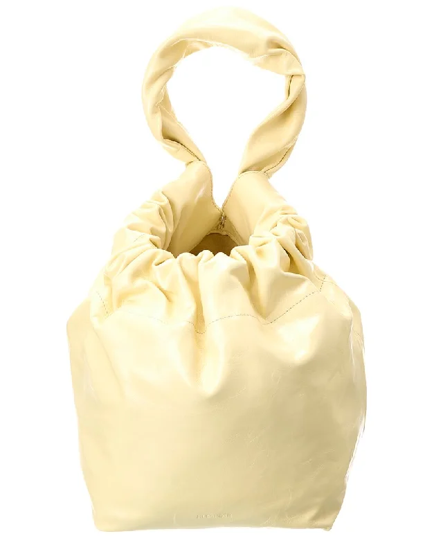 Jil Sander Drawstring Leather Pouch