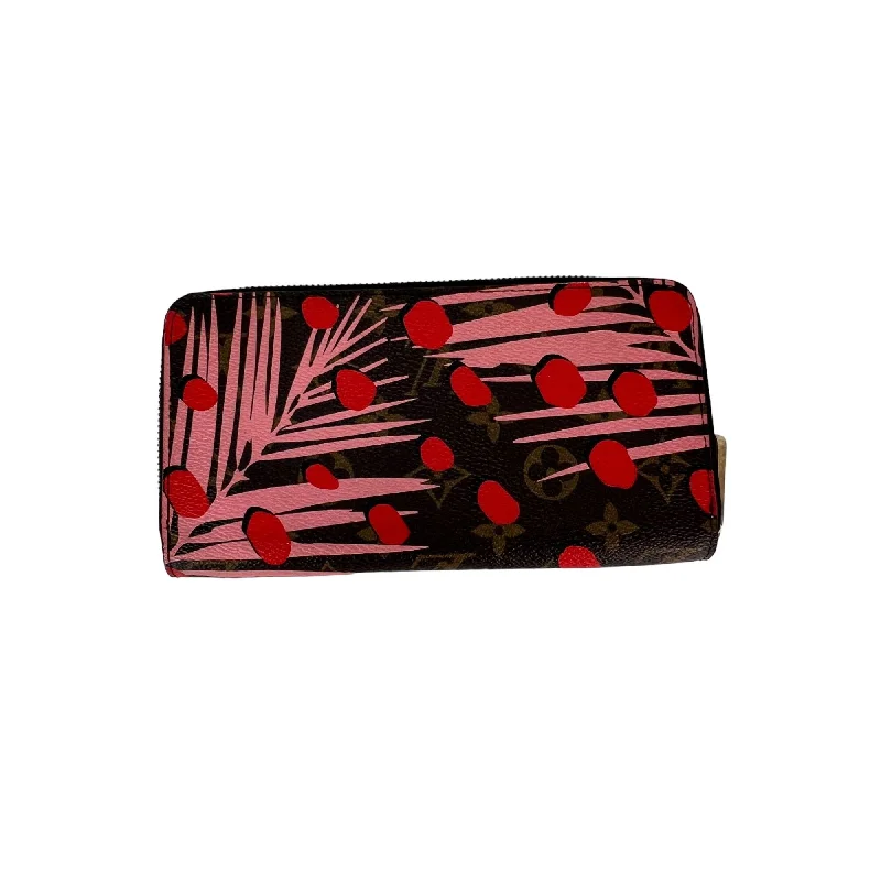 LOUIS VUITTON Jungle Dots Zippy Wallet Sugar pink Poppy Wallet Clutch Classic Bags, Exclusive Deals