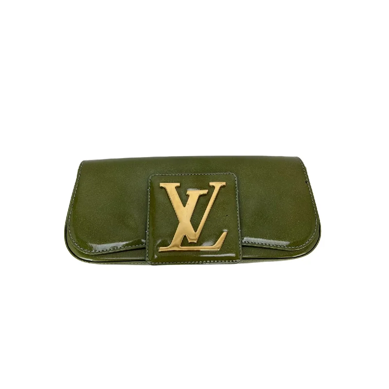 Louis Vuitton Patent Leather Sobe Green Clutch Premium Quality Bags, Budget Prices