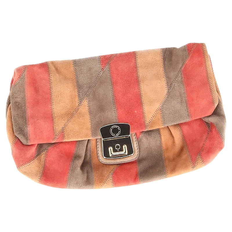 Marc by Marc Jacobs Panelled Clutch Bag in Multicolor Suede Stylish And Durable Handbags At Great Value Marc by Marc Jacobs Panelled Clutch Bag in Multicolor Suede Stylish And Durable Handbags At Great Value