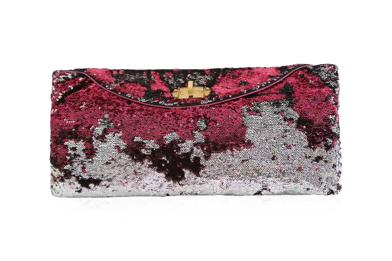 Pink Sequin Clutch Chic Crossbody Bags, Limited Offers