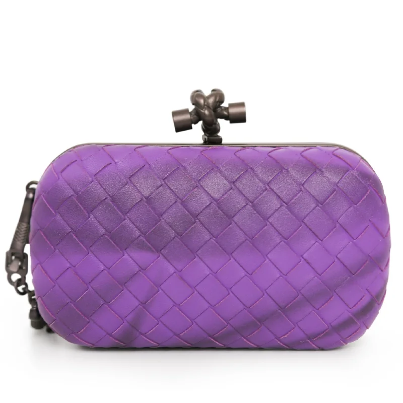 Purple Knot Cloth Pochette Fashionable Crossbody Bags At Special Offers