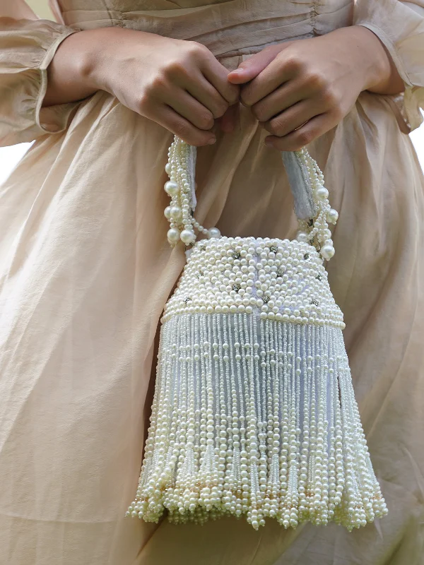 Odette Women White Embellished Velvet Structured Clutch Bag Luxury Meets Affordability – Shop Stunning Bags Now