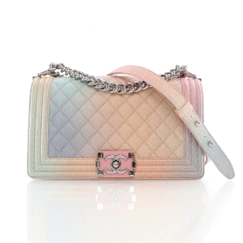 Chanel Boy Bag Old Medium Multicolor Caviar The Best Handbag Sale Of The Season