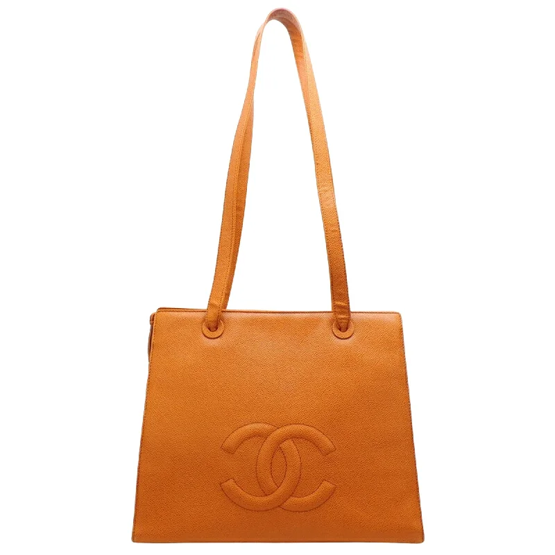 Chanel Logo Cc  Leather Tote Bag (Pre-Owned)