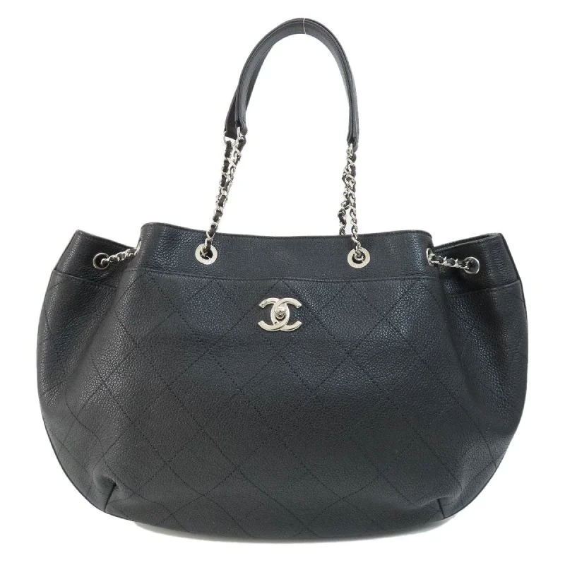 Chanel Logo Cc  Leather Tote Bag (Pre-Owned) Handbag Deals You'll Love