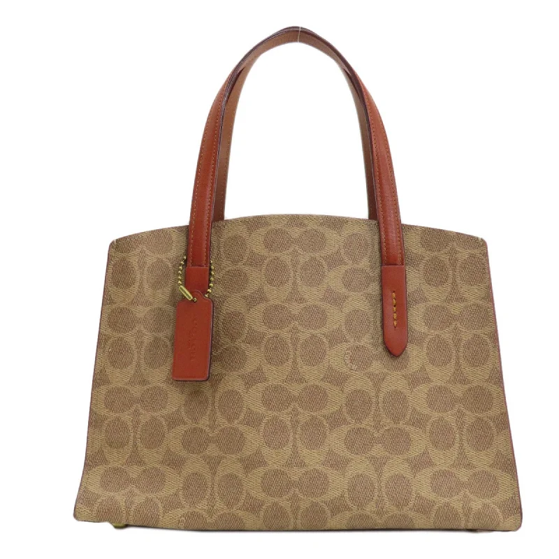 Coach Signature Canvas Tote Bag (Pre-Owned) Fashionable Handbags At Must-Have Prices Coach Signature Canvas Tote Bag (Pre-Owned) Fashionable Handbags At Must-Have Prices