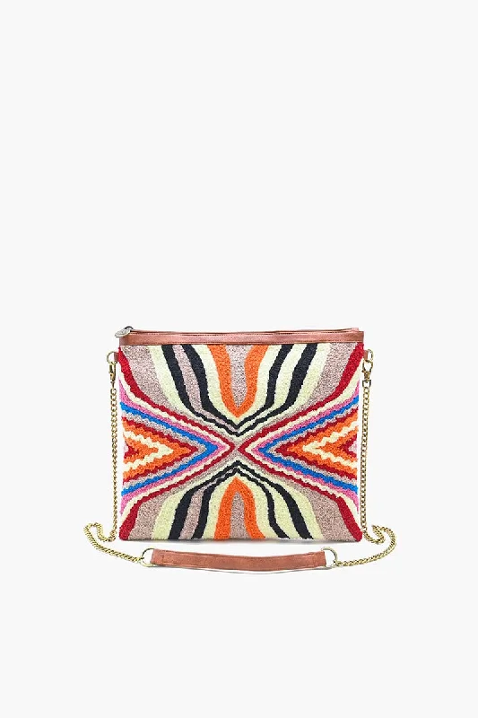 Mexican Illusion Hand Tufted Clutch Trendy Bags, Huge Savings