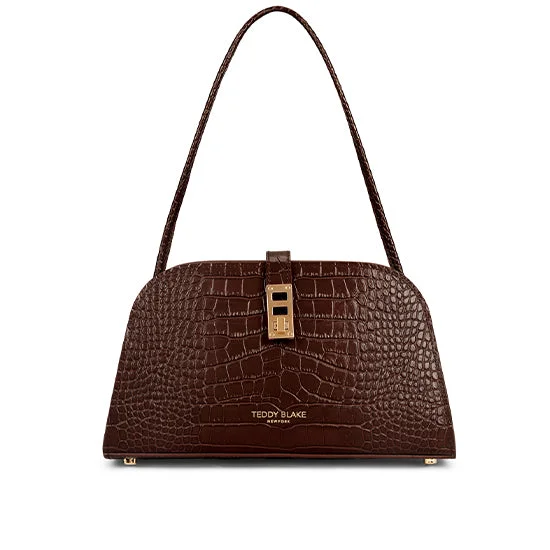 Dana Croco 11" - Brown Sleek And Stylish Handbags At Lower Prices