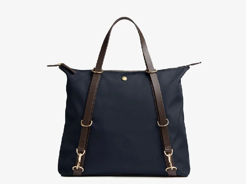 Day Pack Navy/Dark Brown Limited-Time Handbag Sale