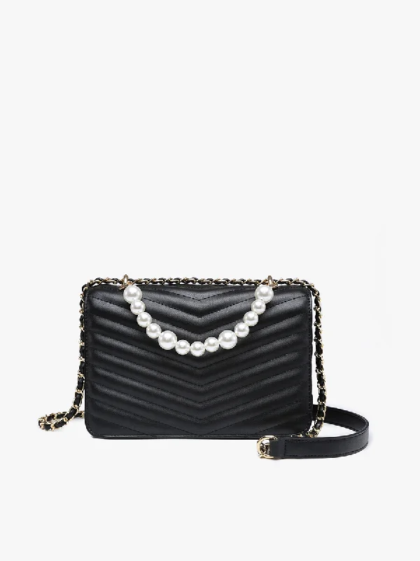 Ira Vegan Chevron Pearl Crossbody Designer Bags At Exclusive Clearance Prices