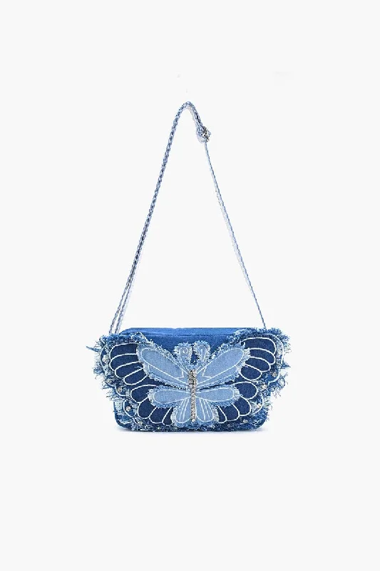 Flutter Sparkle Denim Bag Handbag Deals You'll Love