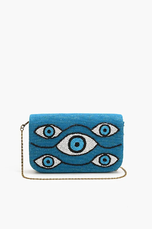 Evil Eye Tufted Embellished Clutch Classic And Modern Handbags Now More Affordable