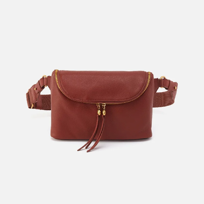 Fern Large Belt Bag In Pebbled Leather - Rust Stylish And Durable Handbags At Great Value Fern Large Belt Bag In Pebbled Leather - Rust Stylish And Durable Handbags At Great Value