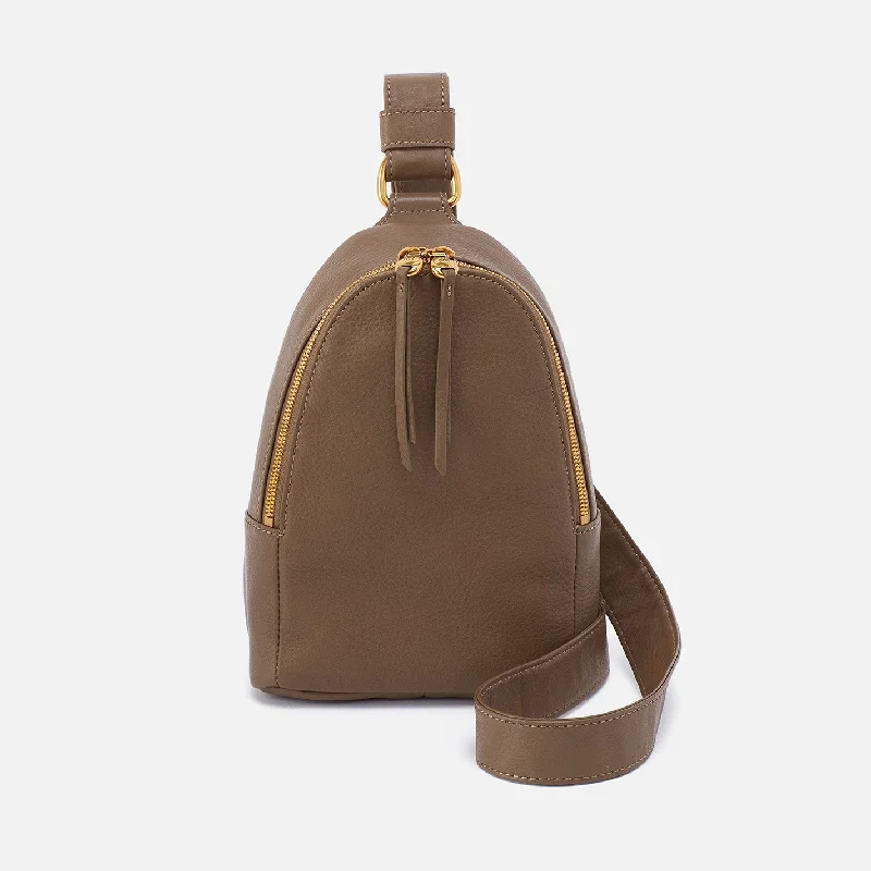 Fern Sling In Pebbled Leather - Dark Elm Unmissable Deals On Everyday Handbags