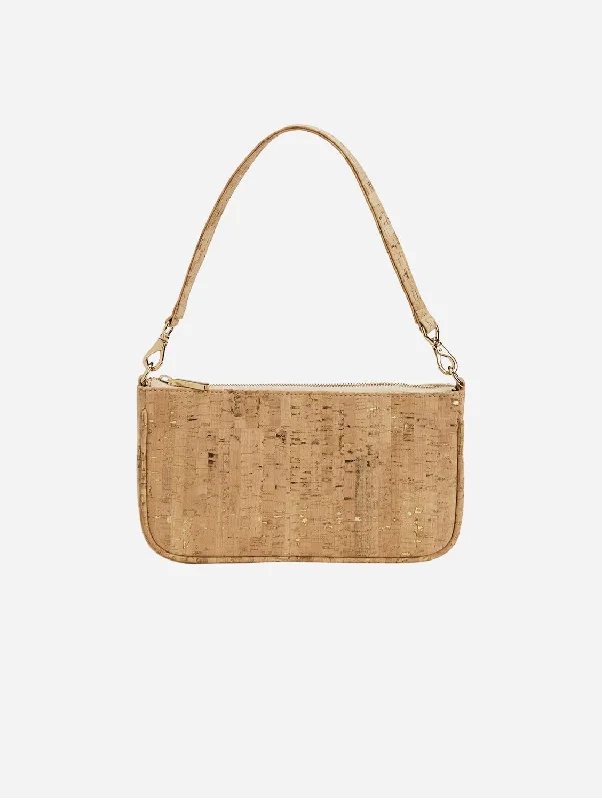 Gaia Vegan Cork Shoulder Bag | Gold Speckled Unmissable Deals On High-Quality Designer Bags Gaia Vegan Cork Shoulder Bag | Gold Speckled Unmissable Deals On High-Quality Designer Bags