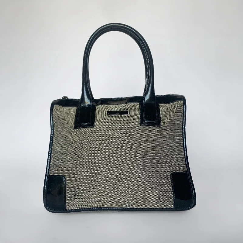 Trendy Fashion Sale Gucci Enamel Handbag Canvas Carry Elegance For Less