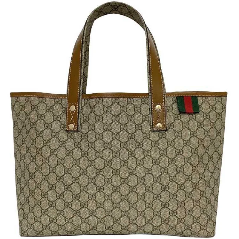 Gucci Gg Supreme  Canvas Tote Bag (Pre-Owned)