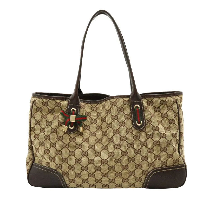 Gucci Princy  Canvas Tote Bag (Pre-Owned) Elegant Bags, Limited Stock Available