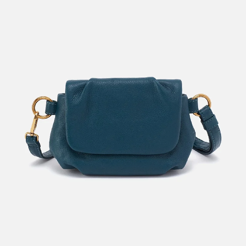 Harley Crossbody Sling In Pebbled Leather - Midnight Teal Premium Handbags At Exclusive Prices Harley Crossbody Sling In Pebbled Leather - Midnight Teal Premium Handbags At Exclusive Prices