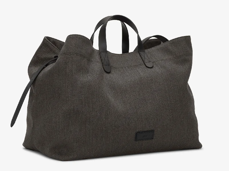 Haven - Slate Herringbone/Black Stylish Handbags With Exclusive Online Discounts