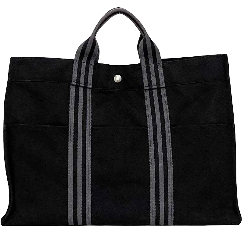 Hermès Herline  Canvas Tote Bag (Pre-Owned) Fashion Bags With Huge Discounts
