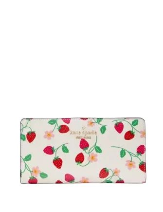 Fashion Forward, Function First Kate Spade New York Madison Strawberry Vine Large Slim Bifold Wallet Grab Your Favorite Handbags For Less Fashion Forward, Function First Kate Spade New York Madison Strawberry Vine Large Slim Bifold Wallet Grab Your Favorite Handbags For Less