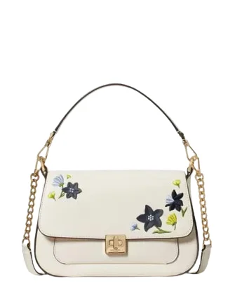 Bags For Free-Spirited And Artistic Styles Kate Spade New York Phoebe Floral Applique Flap Crossbody Trendy And Timeless Handbags Now On Sale