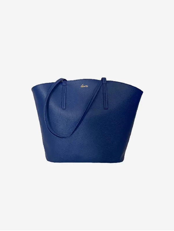 Mimosa Vegan Apple Leather Tote Bag | Navy