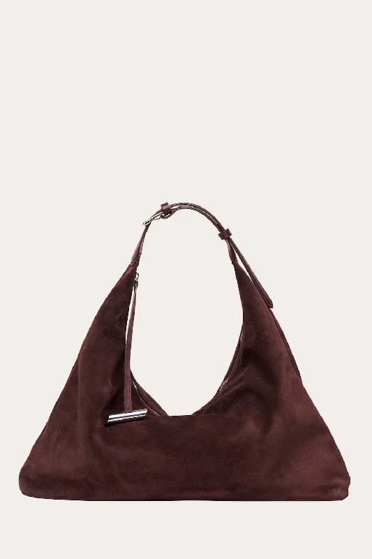 Pillow Hobo Suede Amarone Trendy Bags, Huge Savings