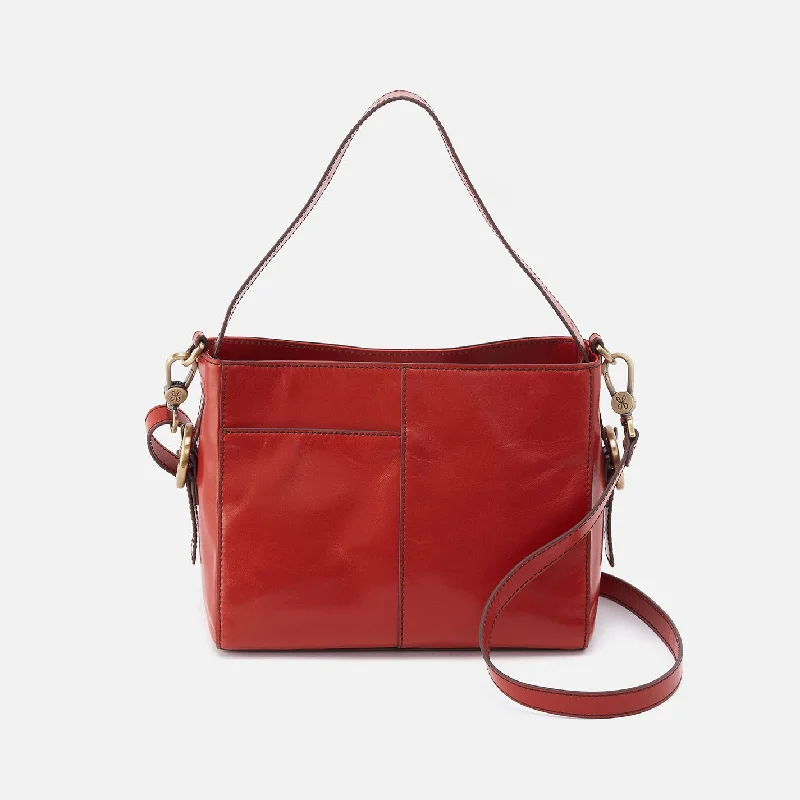 Render Small Crossbody In Polished Leather - Brick Chic Handbags At Special Promotional Prices Render Small Crossbody In Polished Leather - Brick Chic Handbags At Special Promotional Prices