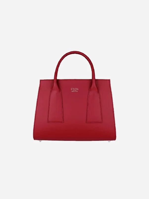 The L Vegan Grape Leather Tote Bag | Red