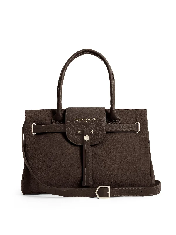 Windsor Handbag - Chocolate Luxury Handbags, Budget-Friendly