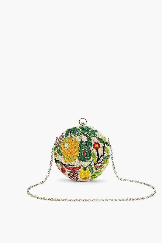 Tropical Mango Round Clutch Modern Handbags With Stylish Discounts