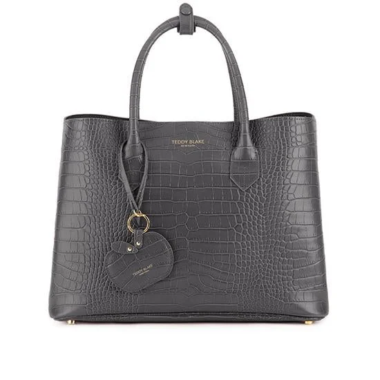 Vanessa Croco 14" - Dark Grey Trendy Handbags, Limited-Time Sale