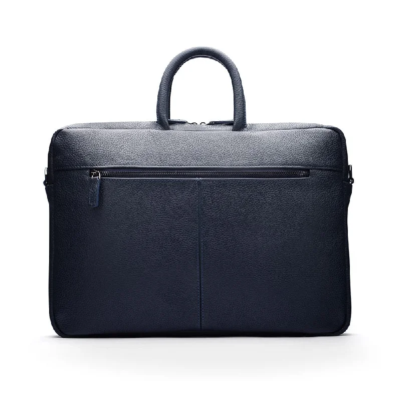 15" Leather Laptop Bag - Navy Handbag Deals You'll Love